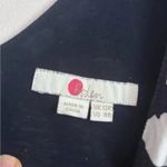 Boden Elisa Navy & White Floral Ruffle Hem Jersey Dress Blue Size 8 Photo 4