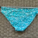 Aerie  small white and teal floral print bikini bottom Photo 7