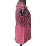 Jane Ashley Vintage Y2K Pink Purple Flutter Sleeve Whimsical Boho Fantasy Print Top Size M Photo 2