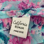 SUNFLOWER Kaftan Drawstring Sheer Cover Up Dress Photo 8