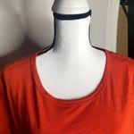 J.Crew  '90s Cropped Organic Slub Cotton T-Shirt Top Pullover Orange Size XXL Photo 2