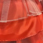 Masquerade  Coral strapless size 1/2 ruffled tiered skirt dress Photo 5