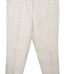 ZARA cropped textured Tweed ivory pants size M Photo 0