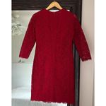 Boden Jennifer Red Lace Sheath Dress Classic Holiday Size 4 Photo 4