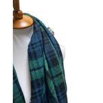 Modcloth  Tartan Plaid Blanket Scarf Green One Size Photo 9