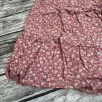 Hollister  Women's Casual Tiered Floral Pink & White Skirt S SM Small Smocked Photo 3