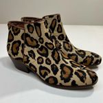 Sam Edelman 🆕 NWOT Petty Leopard Bootie Cheetah Heel Zipper Brown Tan Black 4.5 Photo 5