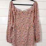 NEW Sadie & Sage Women’s Pink Floral Ruffle Romper, NEW with Tags, Size Medium Photo 1