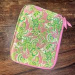 Lilly Pulitzer  iPad Tablet Sleeve Case Zip Pink Green Floral Neoprene 8x10 Photo 0