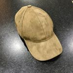 Olive/Khaki Sueded Baseball Cap Photo 1