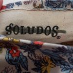 Soludos Multicolored Floral Leaf Print Canvas Jute Slip On Flat Espadrilles Photo 7