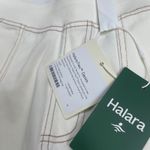 Halara  NWT Cream Wide Leg Cargo Pants Flex Denim Beige STRETCH  Stitch Size S Photo 5