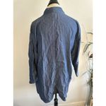 Eileen Fisher Women's EILEEN FISHER Blue Open Front Cardigan Wrap Size Large L Tencel Pockets Photo 2