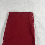 Roz & Ali  Classic Fit Pants Womens 20W Plus High Rise Ankle Red Stretch Studs Photo 6