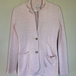 J.Crew Factory Knit Sweater Blazer Womens Sz XXS Light Pink Cotton Career G9309 Photo 0