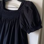 Doen Earhart Mini Dress Organic Cotton Black Puff Sleeve XS EUC Photo 2