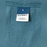 Old Navy  Women’s Blue Ribbed Tank Top Ruffled‎ Sleeveless Shirt Size Large NWT Photo 4
