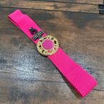 NWT Vtg Deadstock Bill Blass For Harwell Women's Flower Buckle Belt Pink M/L Photo 2
