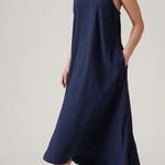 Athleta  Navy Presidio Traveler Maxi Dress Sz S Photo 0