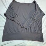 Exlura  long balloon sleeved grayish purple top L/XL Photo 0