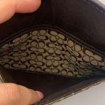 Coach  Brown Signature Canvas Wristlet Photo 6