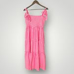 Tuckernuck  Pomander Place Nellie Pink Gingham Smocked Midi Dress XL‎ Photo 5