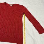 Michael Kors Michael By Red Knit Pullover Sweater Sz S - Works For XS as Well Photo 2