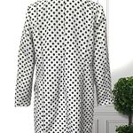 Jessica White Black Polka Dot Raincoat Jacket Sz L (14 Photo 2