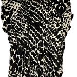 Jaclyn Smith Collection Black White Stretch Top, Medium - New! Photo 0