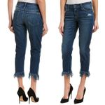 joe's jeans JOE’S • Ex-Lover Crop jean boyfriend mid rise frayed hem fringe distressed ankle Photo 2