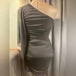Ruby Rox One Shoulder Gray Cocktail Dress Size Small Photo 6