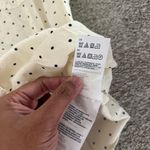 Tommy Hilfiger Cream Polka Dot Roll Tab Shirt Photo 6