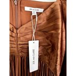 ZOE AND CLAIRE Long Sleeve Pleated Midi Dress in Sienna Size M Photo 8