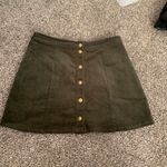 Patrons of Peace Olive Green Button Up Skirt Photo 2