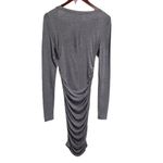 Club Monaco Cinched Midi Gray Long SleeveâBodycon Dress SizeâSmall Photo 1