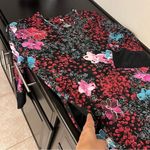 Natori Mizuki midi kaftan dress, floral print, kimono sleeves, Vneckline, size M Photo 3