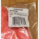 Nordstroms Bias Plaid Surplice V-Neck Crop Top Pink & Red Women's M NWT Photo 5