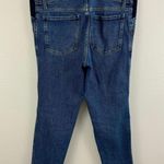 Old Navy Maternity Side-Panel OG Short Straight Leg Distressed Jean Overalls Photo 9