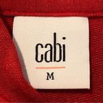 CAbi Style 3804 Tess Knit Top Tie V Neck Firebrick Red Size Medium Photo 6