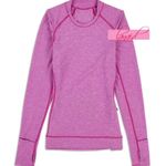 Lululemon Think Fast Long Sleeve Heathered Ultra Violet Pink Purple Ruched Top 8 Photo 9