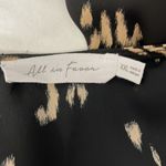 All in Favor  Black Print Faux Wrap Blouse Photo 4