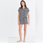 Madewell Women’s Bedtime Pajama Sleep Top in Mini Daisy Navy Blue Size XXS Photo 1