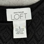 Loft Sweater Womens Small Black Knit Top Neutral Whimsigoth Dark Fairy Grunge Photo 6