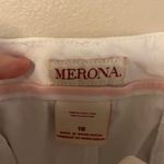 Merona  White Bermuda to Mid Short Length Shorts Women's Sz 18 Photo 2