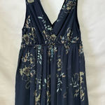 Free People  Blue Floral Mini‎ Dress Size Small Photo 0
