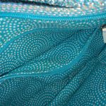 Talbots | Blue and Silver Woven Fabric Metallic Shoulder Bag Photo 4