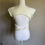 Missguided NWT Cream Cut Out Back Short Sleeve Crop Blouse Womens XS Coquette Photo 4