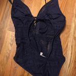 Becca NWOT Colorplay Crochet Plunge One Piece Sz L Photo 4