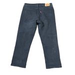 Levi's  Women's Jeans Baggy Straight Leg Ankle‎ Dark Denim Mid Rise Black 27 Photo 10