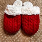 J.Crew Factory Red Cable Knit Slip Photo 2